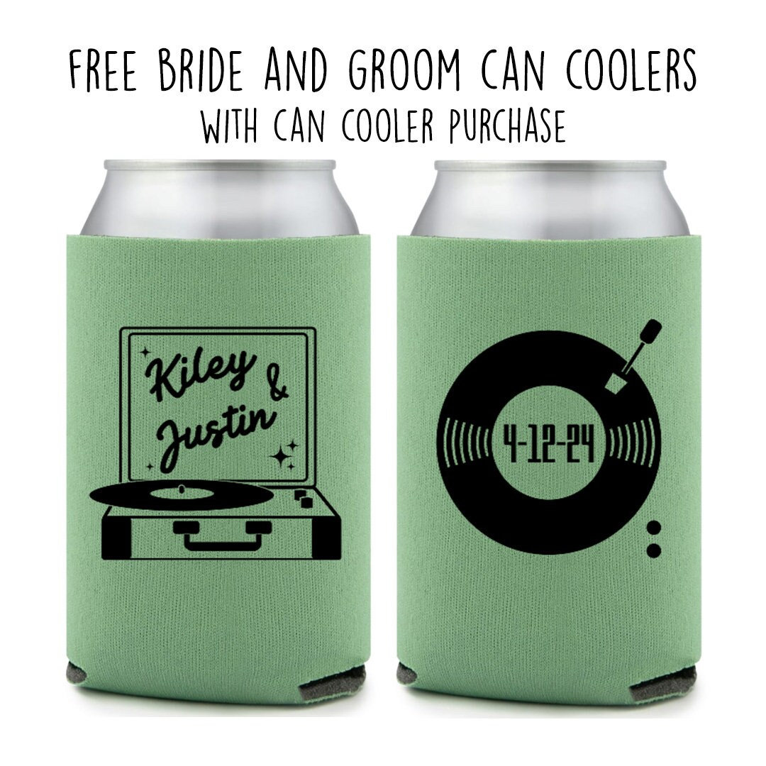 Vinyl Record Can Cooler