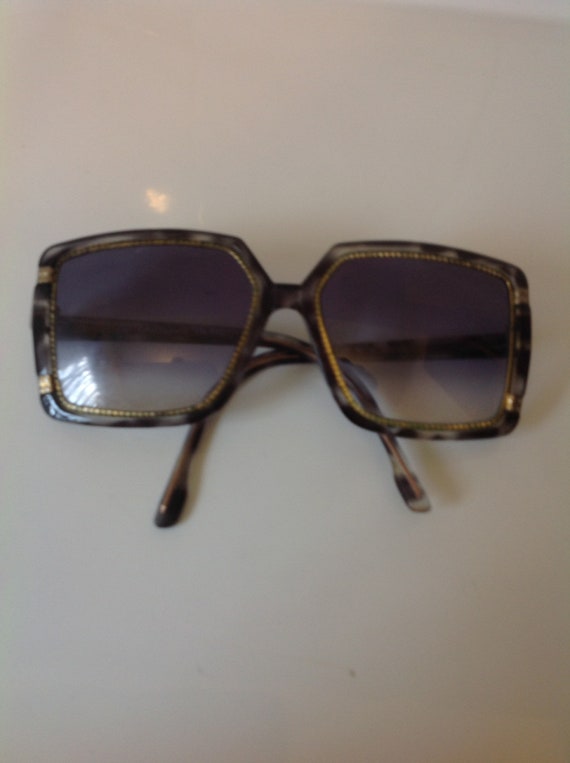 Vintage ted lapidus paris sunglasses oversized sq… - image 5