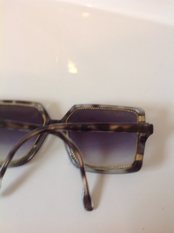 Vintage ted lapidus paris sunglasses oversized sq… - image 4