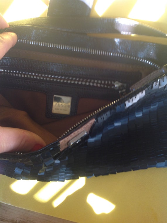 fendi snakeskin baguette