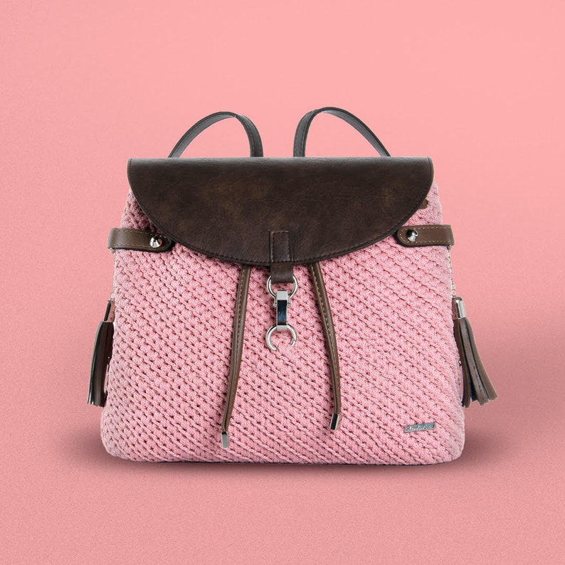 DIY Crochet Backpack kit handmade crochet bag craft supplies Etsy