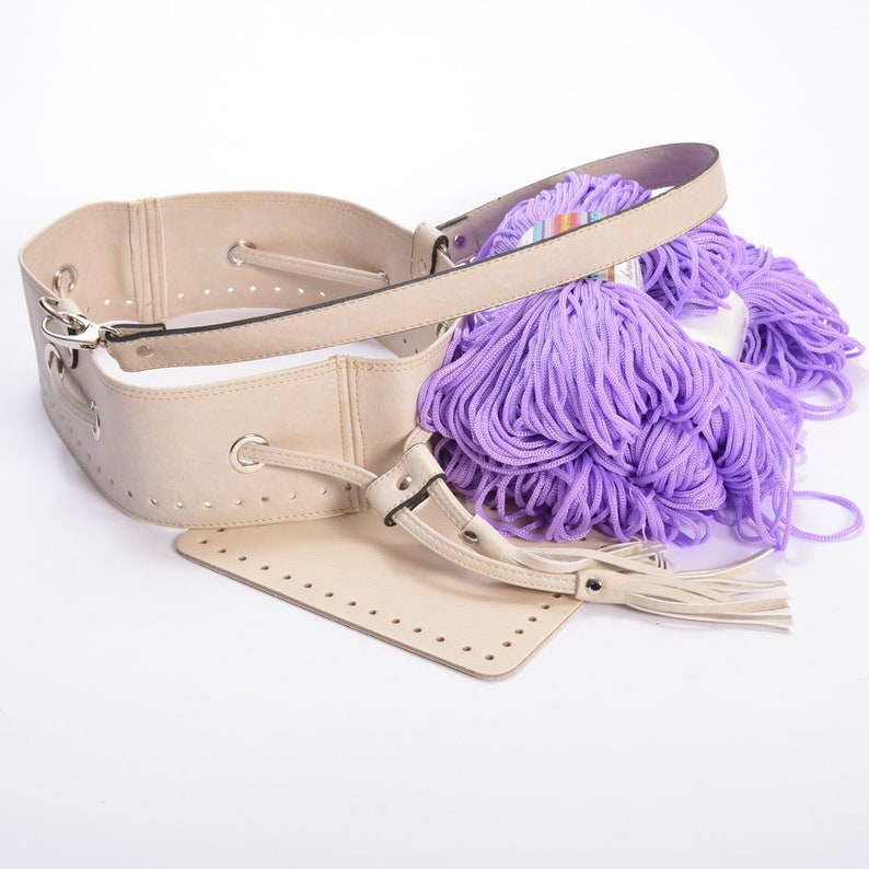 DIY Pouch Bag Kit crochet drawstring bag craft kit pouch bag Etsy