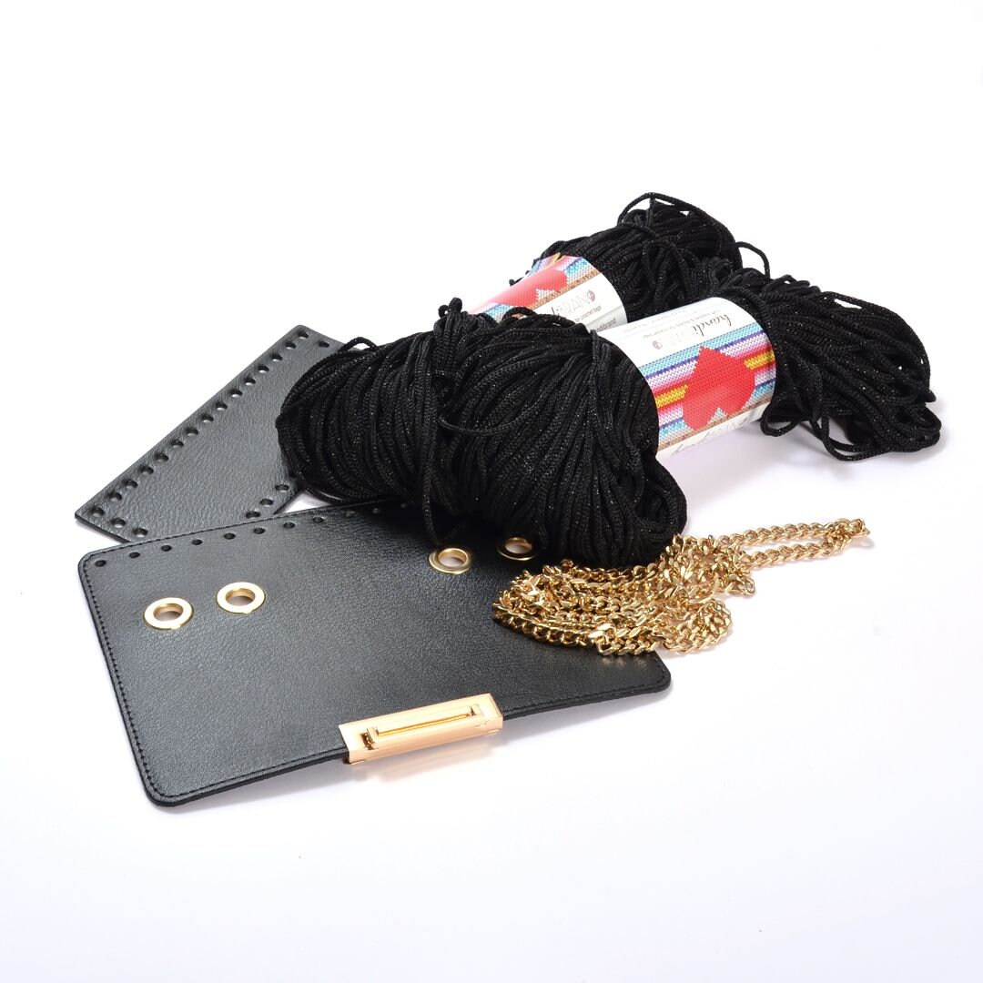 DIY Luxury Shoulder Bag Kit Crochet Bag Kit DIY Bag Kit Eco Etsy