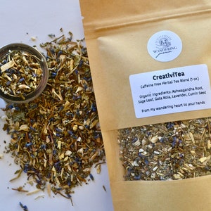 CreativiTea | Creative Herbal Loose Leaf Tea Blend (1 oz) | Organic & Stimulating Tea | Creative Tea