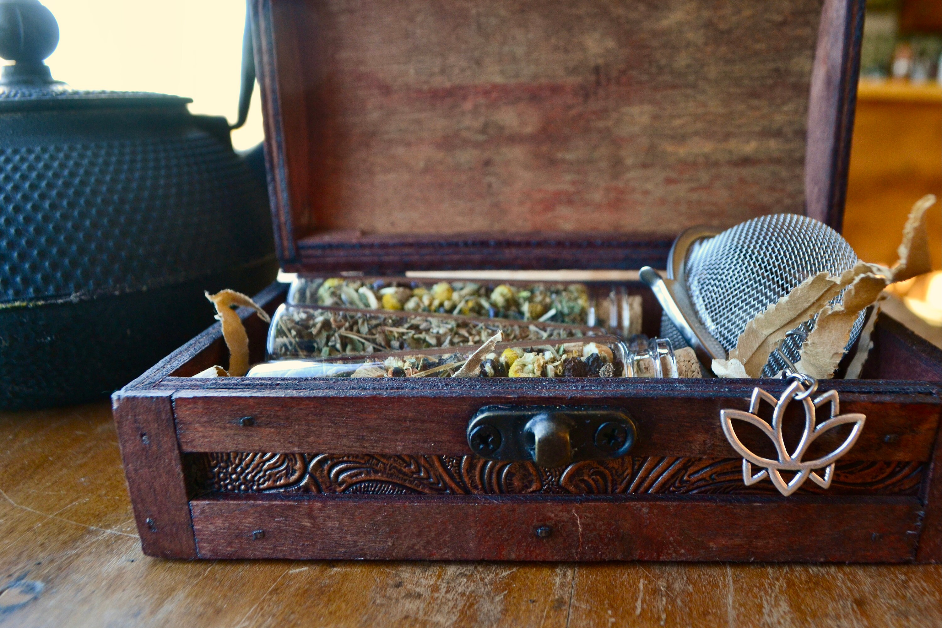 Self Care Herbal Tea & Tea Ball Box Set / Anxietea , Positivitea ...