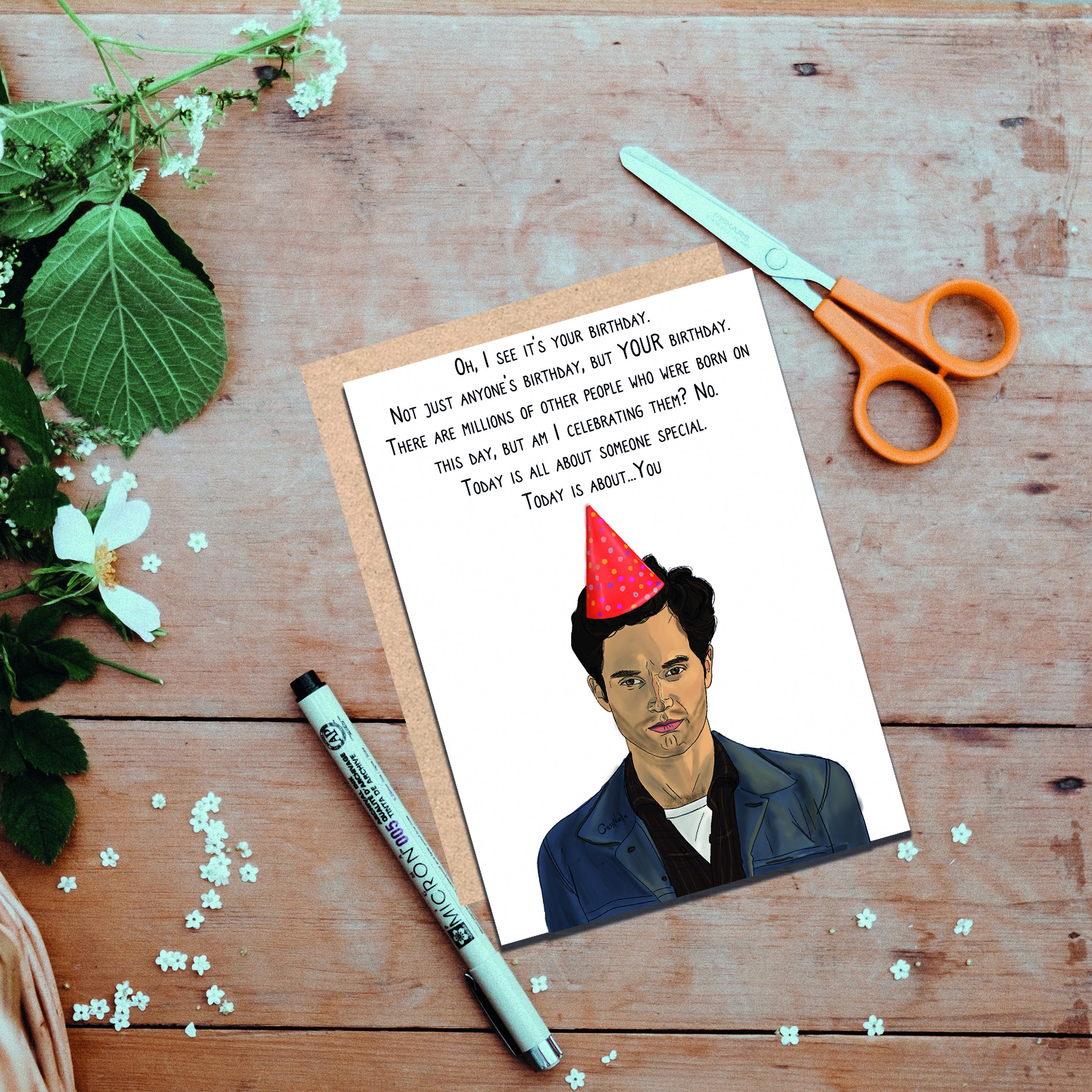 YOU Joe Goldberg Birthday Card