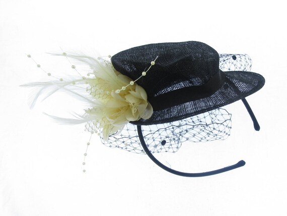 Cream Hatinator With Widow Netting 