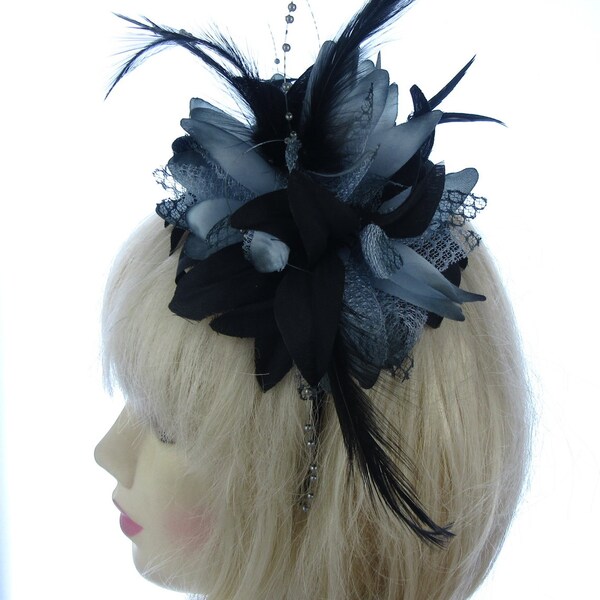 Fascinator Gray 1110
