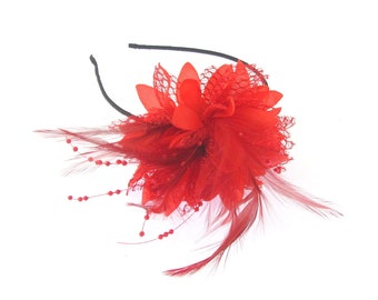 flor fascinadora roja en una banda negra, bodas, carreras, bailes de graduación