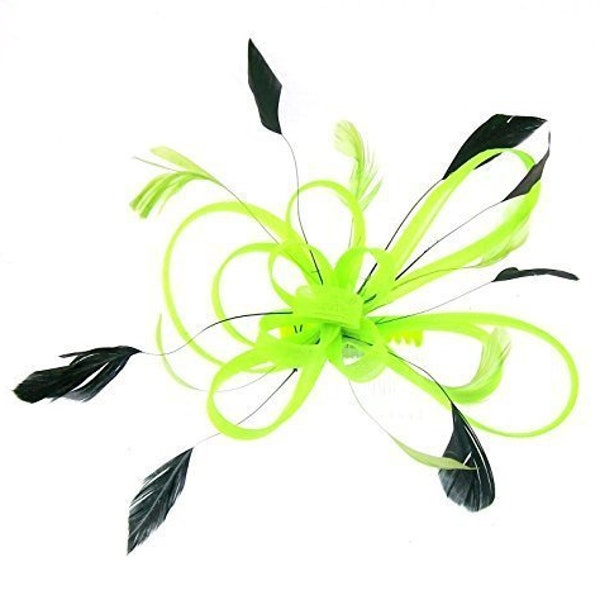 Peigne de fascinateur vert fluo, festival de bal de fin d'année