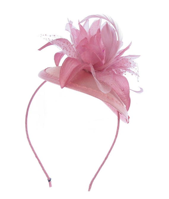 Dusky Pink Fascinator /hatinator Juliet 