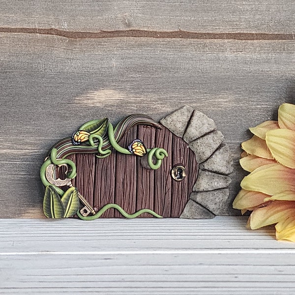 FAIRY DOOR handmade out of polymer clay