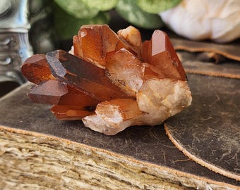 Tangerine Quartz Cluster, 95.89g