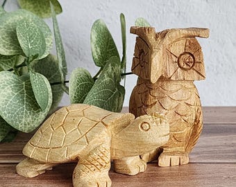 Palo Santo Figurine, carved wooden animal