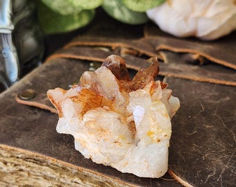 Tangerine Quartz Cluster, 79.68g