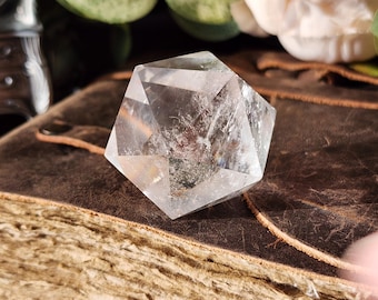 Lemurian Quartz Icosahedron, 77.5g