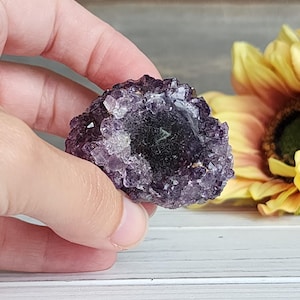 AMETHYST STALACTITE SLICE, 53.19g
