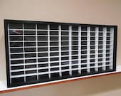 Display case cabinet for 1 64 diecast scale cars (hot wheels, matchbox) - 100NgBW-1
