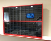 Display case cabinet for 1 64 diecast scale cars (hot wheels, matchbox) 160NBBR-3