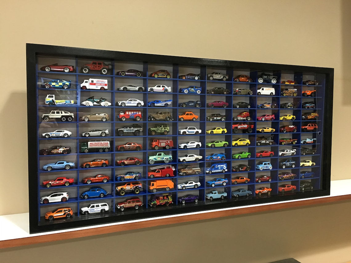 Display case for 1/64 diecast scale cars hot wheels Etsy