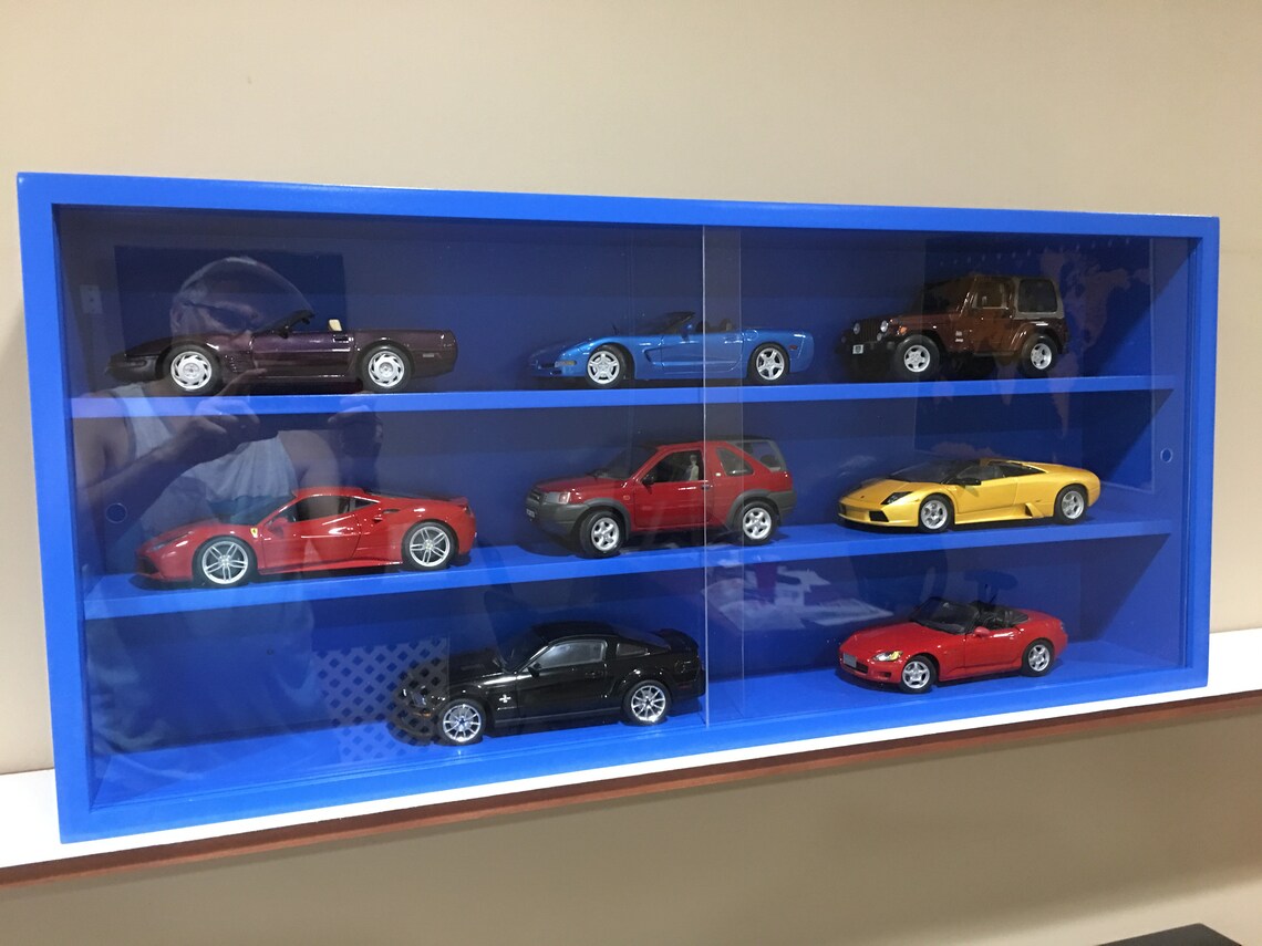 Display Case Cabinet Shelves For Diecast Collectibles Cars Etsy