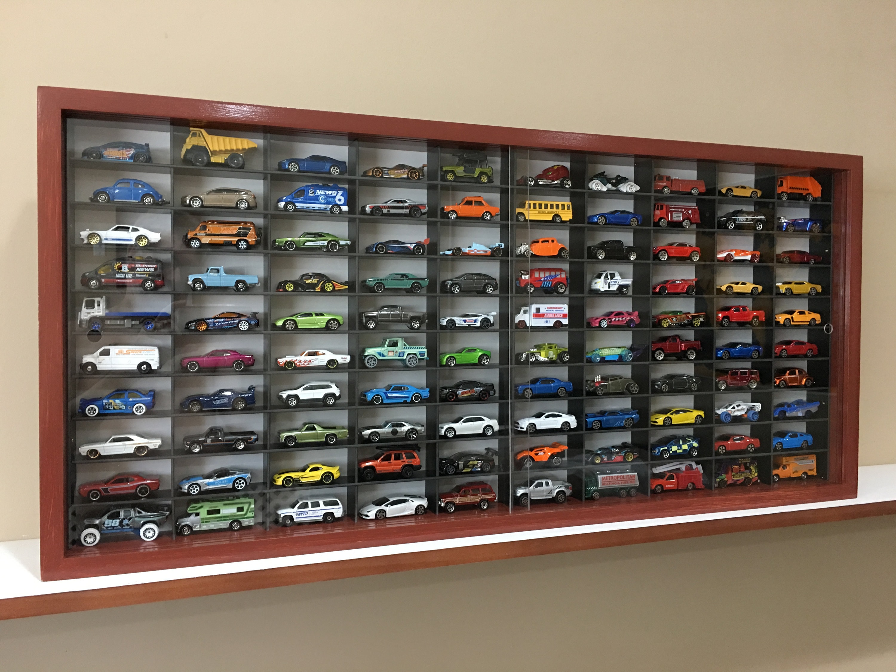 Display Case for 1/64 Diecast Scale Cars hot Wheels Etsy