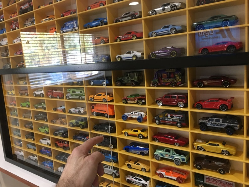 Display case for 1/64 diecast scale cars hot wheels Etsy