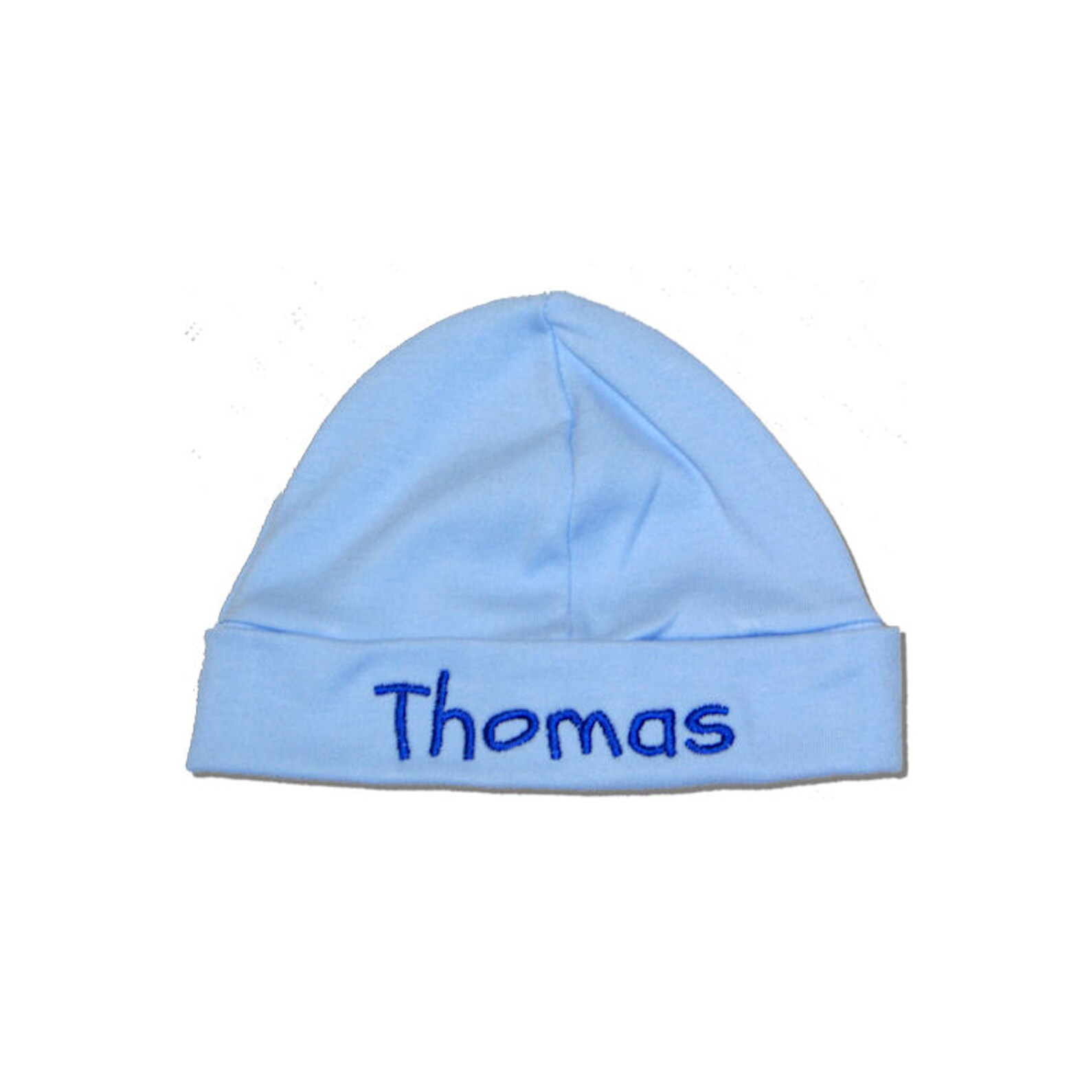 Personalised Baby Beanie Hat 421 Pink Blue or White Etsy