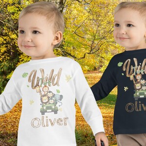 Two Wild Shirt Safari Zoo Animal Boy 2nd Birthday Jungle Animal Bday Wild Bday Outfit Two Wild Party 2nd Bday Shirt Two Wild Shirt Kids Gift