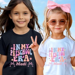 In My Preschool Era Shirt, Preschool Vibes T-Shirt, School Era Youth T Shirt, Coquette Bow First Day of School Shirt, Back to School Tees