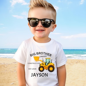 Promoted To Big Brother Shirt Big Brother Under Construction Tee Big Brother T Shirt Big Brother Gift Big Brother Shirt Pregnancy Reveal Tee