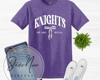 COQUETTE BOW HEATHER Purple Gildan Softstyle Youth Adult Unisex Shirt River Ridge