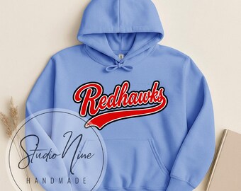 REDHAWKS BLUE HOODIE Gildan Heavy Blend Starkey Ranch