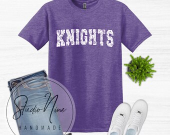 FLORAL KNIGHTS Purple Heather Gildan Softstyle Youth Adult Unisex Shirt River Ridge