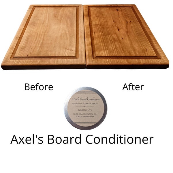 Axel's Board Conditioner;NOW Petroleum Free , made with coconut oil;for Cutting boards, wood utensils;Butcher Block oil; Natural Wood Finish