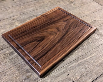 1" thick Solid Walnut Cutting Board; Veteran Owned.  One piece no Glue; Petroleum Free - finished with coconut oil