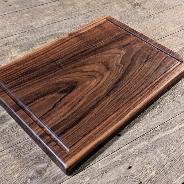 1" thick Solid Walnut Cutting Board; Veteran Owned.  One piece no Glue; Petroleum Free - finished with coconut oil