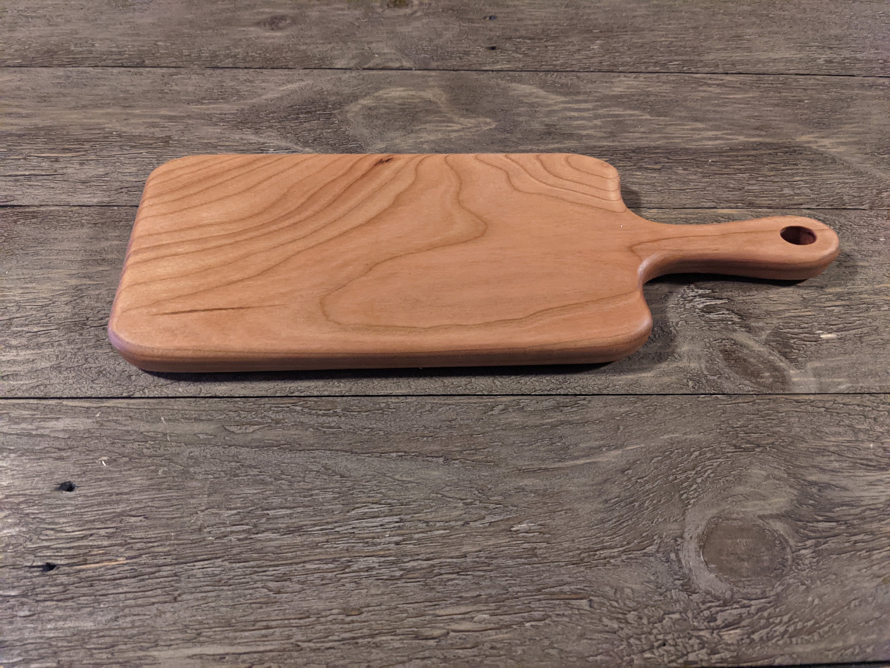 Maple, Cherry and Walnut with Handle Cutting Board