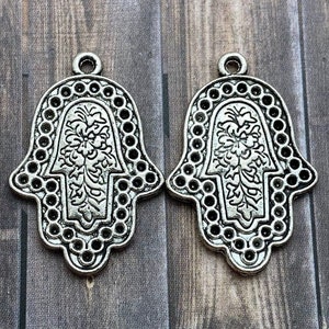 Pingentes de Mão Hamsa (Mão de Fátima) (MP218)