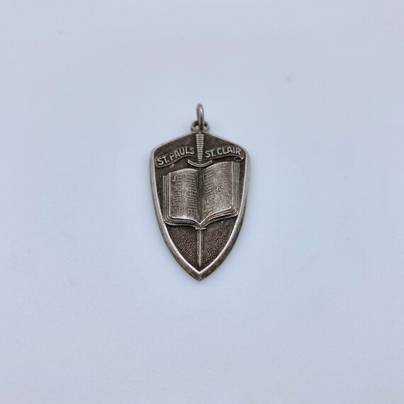 Vintage Sterling St. Pauls St. Clair Religious Pe… - image 3