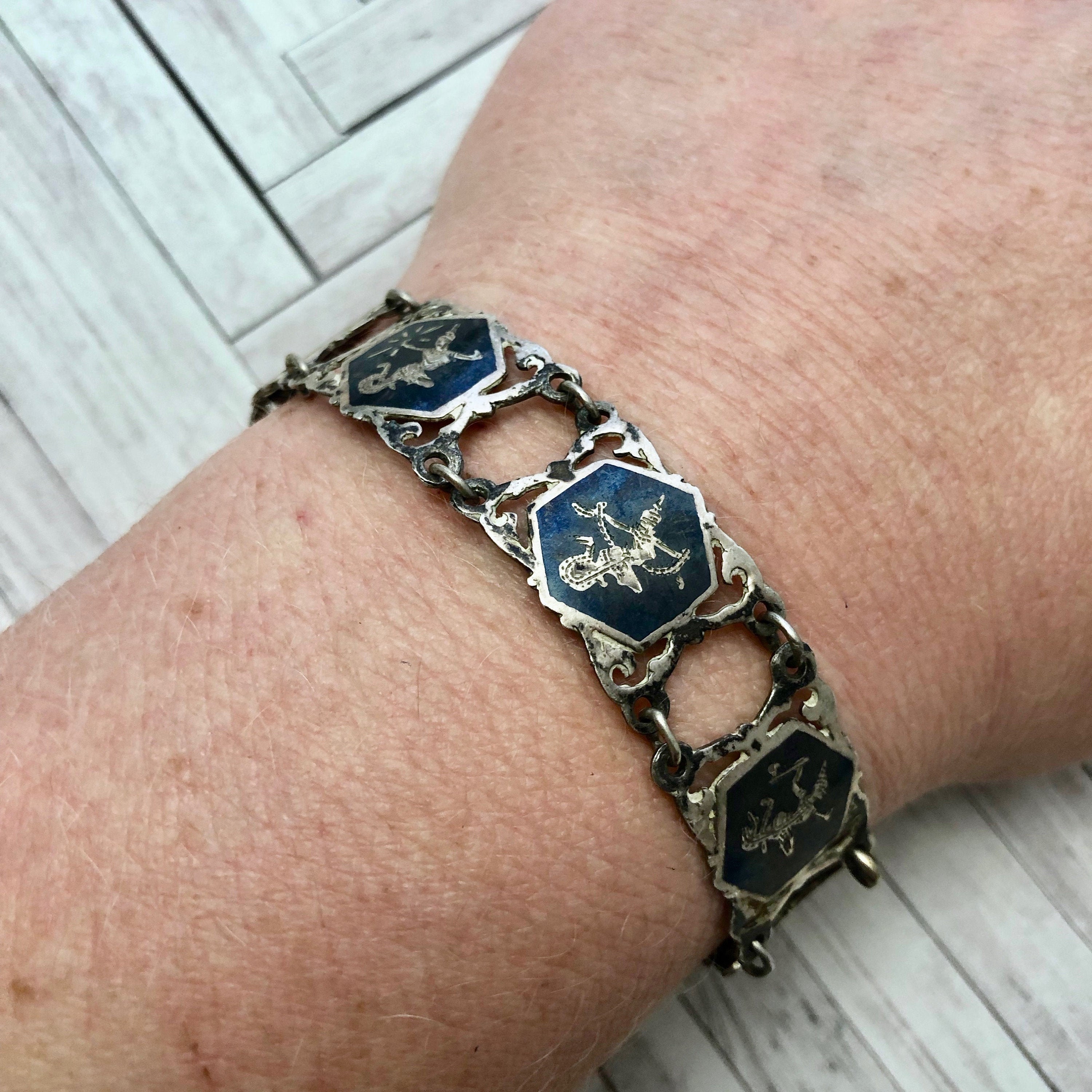 Siamese silver shop bracelet