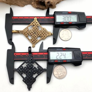 Diamond Celtic Cross Pendant Available In Antique Brass Or Black Patina (LBC67) image 8