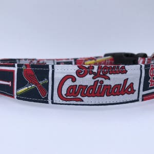 St. Louis Cardinals MLB Dog Collar Handmade by Terri's Dog 