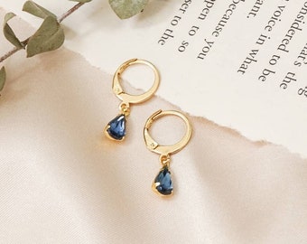 Olivia hoops - Sapphire