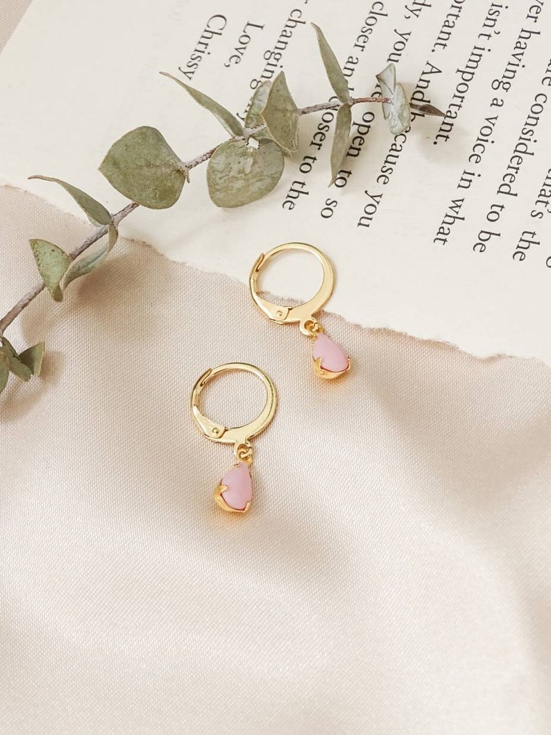 Olivia hoops Pink image 1