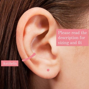 NEW Emma asymmetrical ear cuff earrings Gold image 5