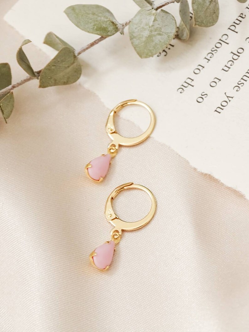 Olivia hoops Pink image 2