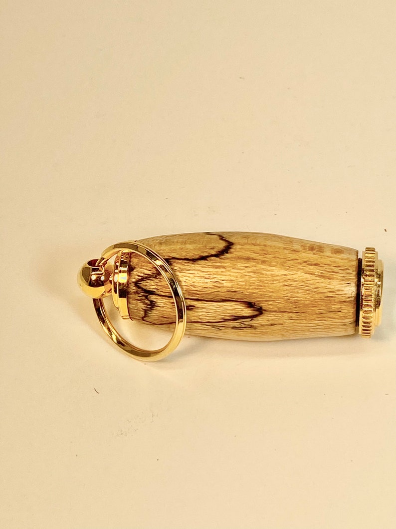 Spalted Maple Pill holder Key Chain Made in USA Father/'s Day Mother/'s Day Christmas Gift