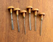 Set of 6 Henry Taylor Gouge Chisel Wood carving tools Chisel Woodcarving Sculpture carving Woodworking Сarpentry Professional forged tools