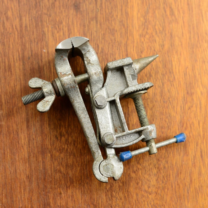 Vise Anvil Small Old Hand Tools Jeweler's Vises Metal Rare Etsy